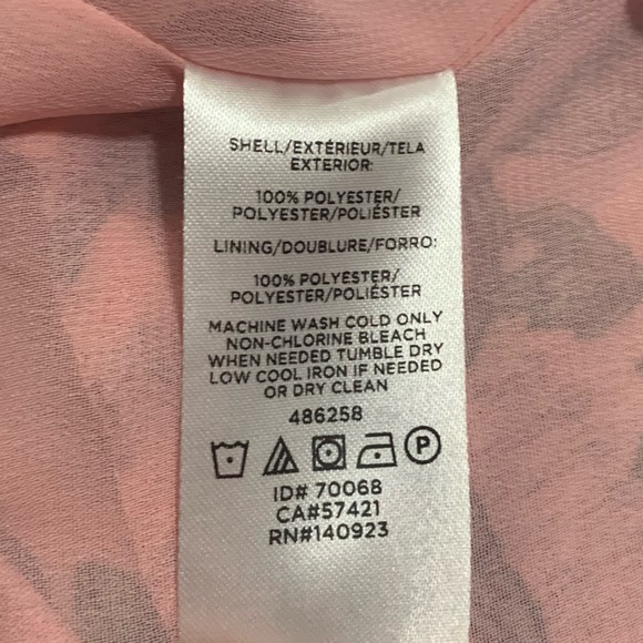 SOLD ✨ LOFT Floral Print w Peplum Hem Blouse Pink Multicolor - Size M - Picture 13 of 14